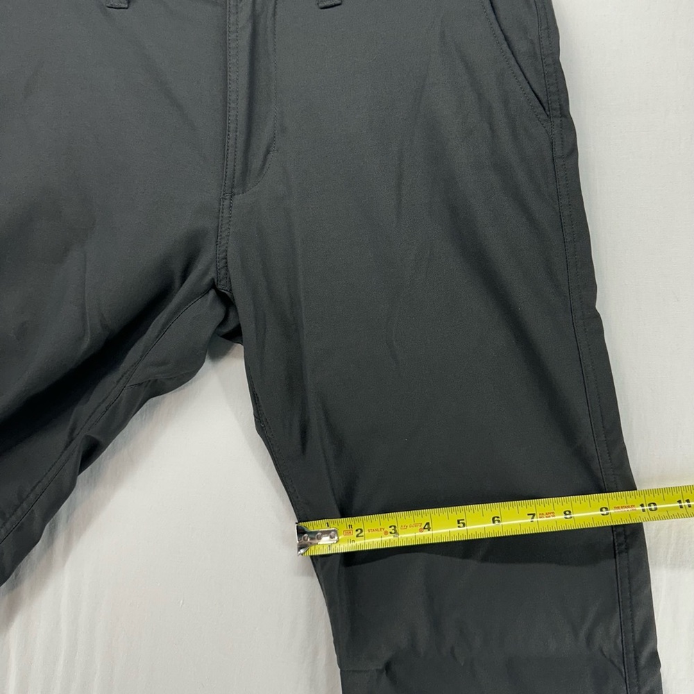 Prana Alameda Pants Gray Zip Fly Slim Fit Straight Hiking Trousers Mens 35x32 - Picture 8 of 13